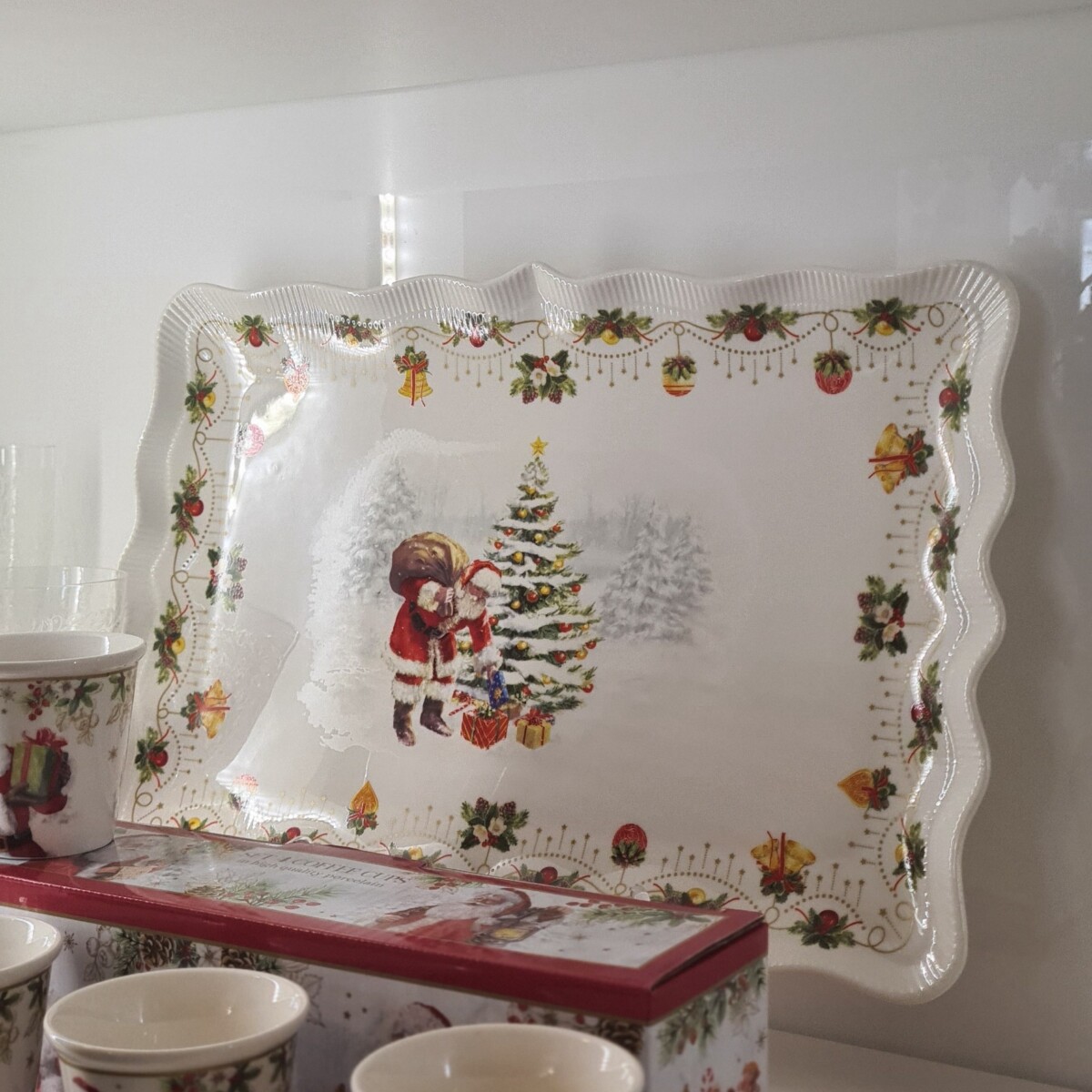 Piatto Portata Rettangolare NOSTALGIC CHRISTMAS - immagine 3