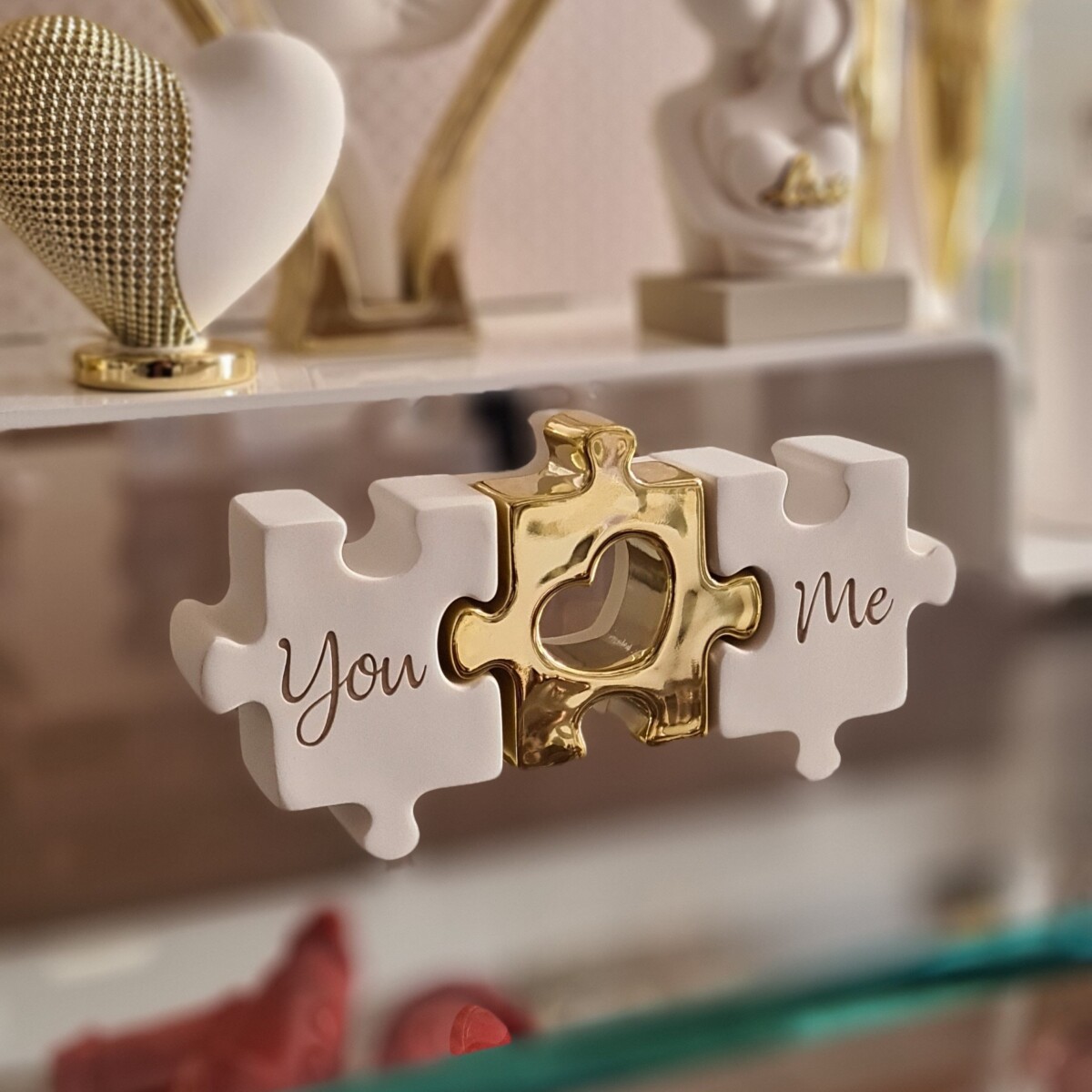 Scultura Puzzle YOU & ME - immagine 2