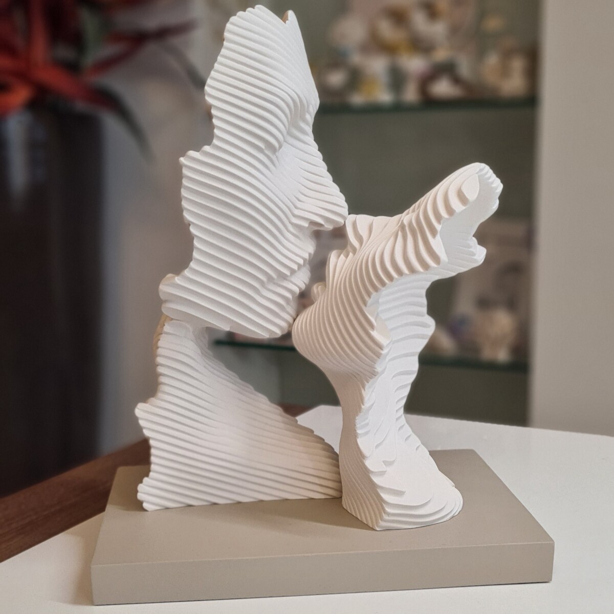 Scultura Moderna BACIO STILIZZATO Grande - immagine 2