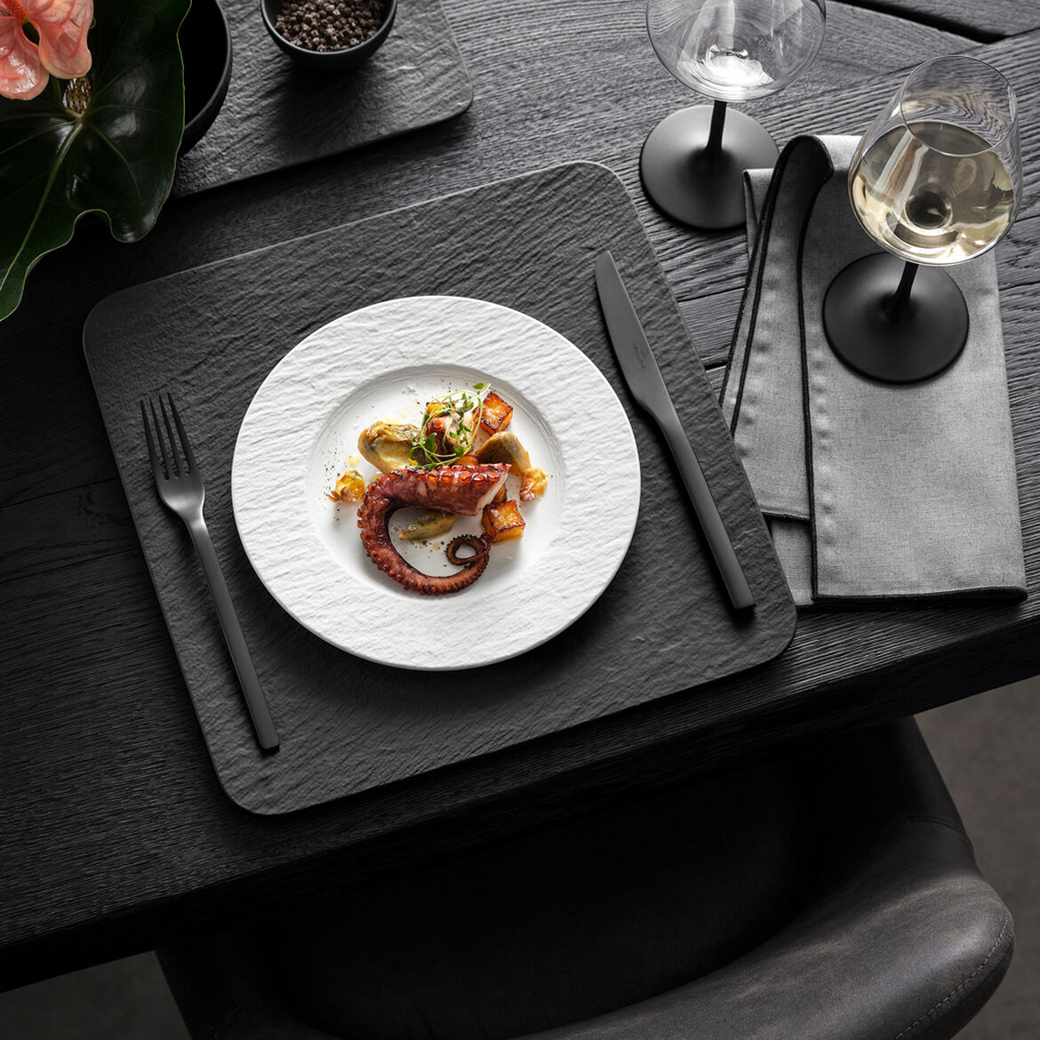 Set 6 Piatti Dessert MANUFACTURE ROCK Bianco - immagine 2