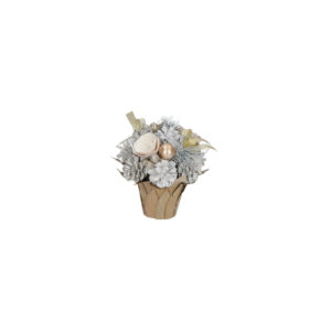 Vaso FIOCCOSO Bianco/Oro