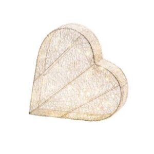 Cuore Grande Luminoso Metallo