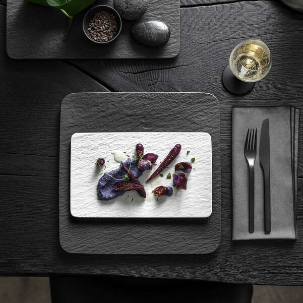 Piatto Portata Rettangolare Piccolo MANUFACURE ROCK Bianco - immagine 2