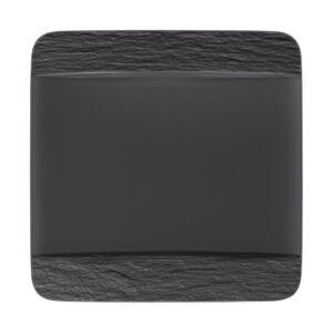 set 6 Piatti Piani Quadrati MANUFACTURE ROCK Nero