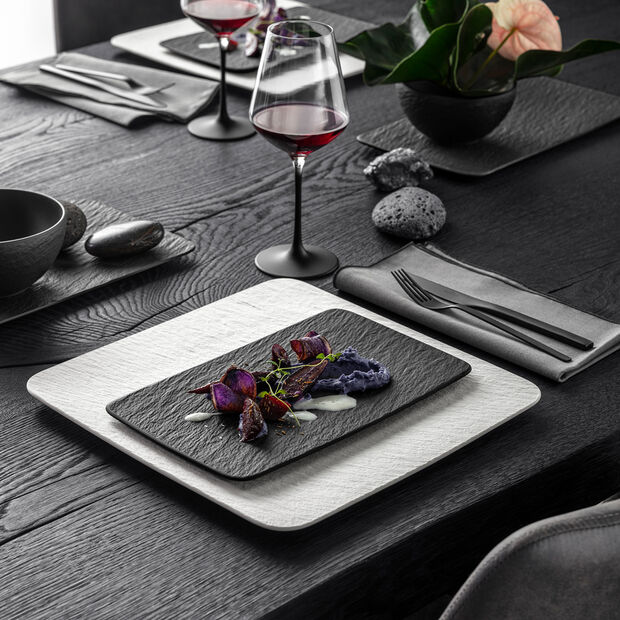 Piatto Portata Rettangolare Piccolo MANUFACTURE ROCK Nero - immagine 2