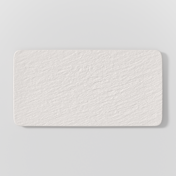 Piatto Portata Rettangolare Grande MANUFACURE ROCK Bianco