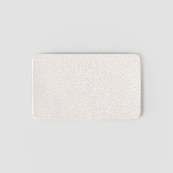 Piatto Portata Rettangolare Piccolo MANUFACURE ROCK Bianco