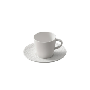 Set 6 Tazzine Caffè con Piattino MANUFACTURE ROCK Bianco