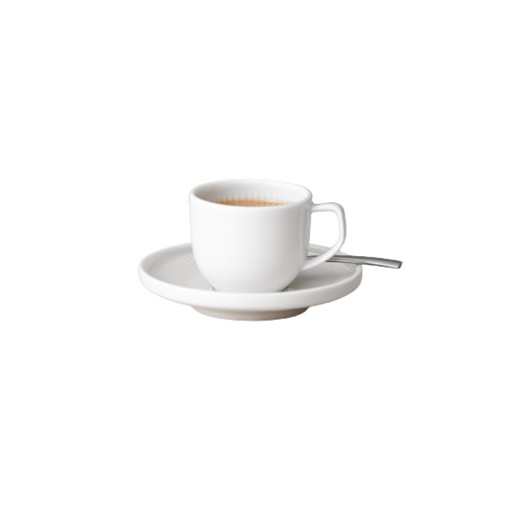 Set 6 Tazzine Caffè con Piattino AFINA