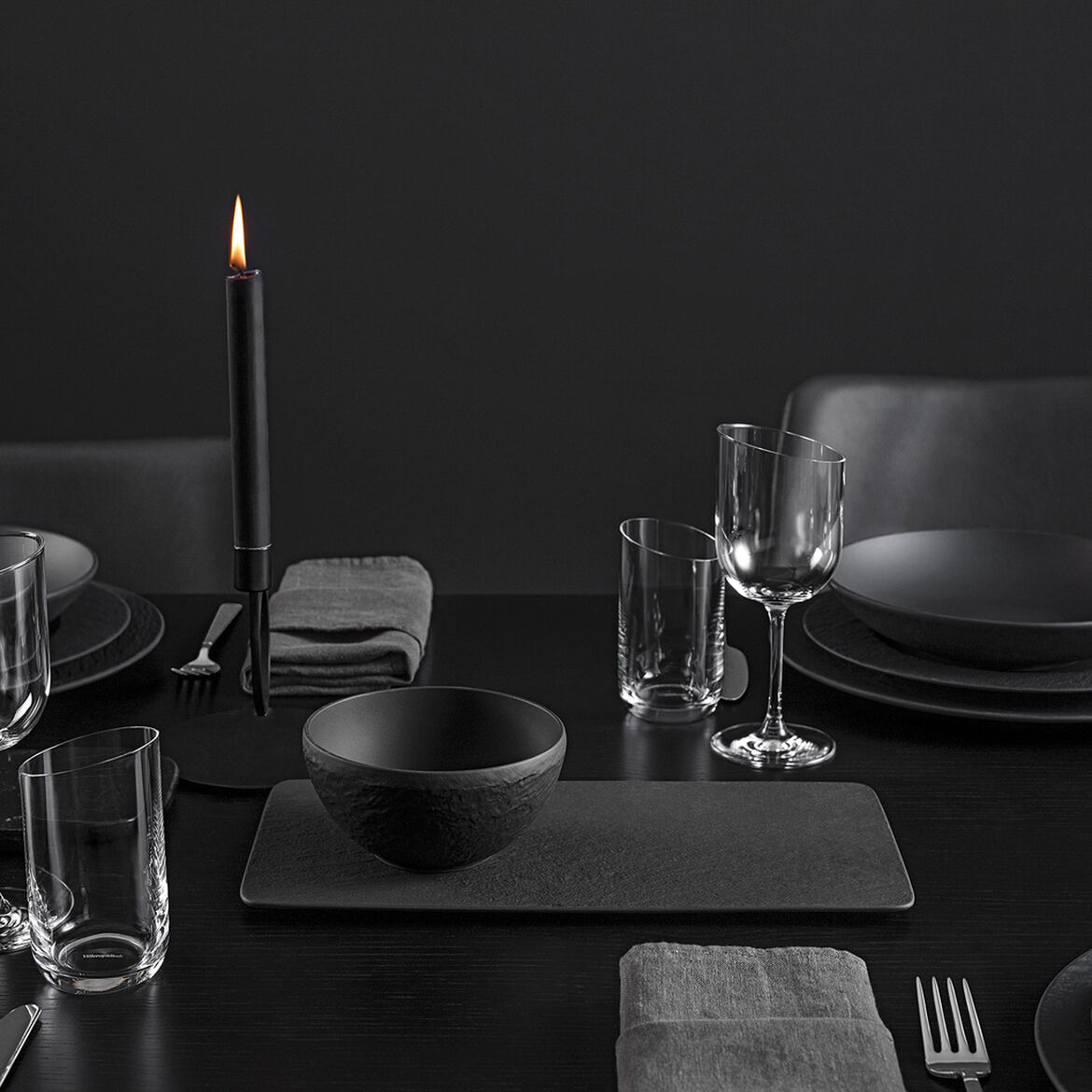 Piatto Portata Rettangolare Grande MANUFACTURE ROCK Nero - immagine 2