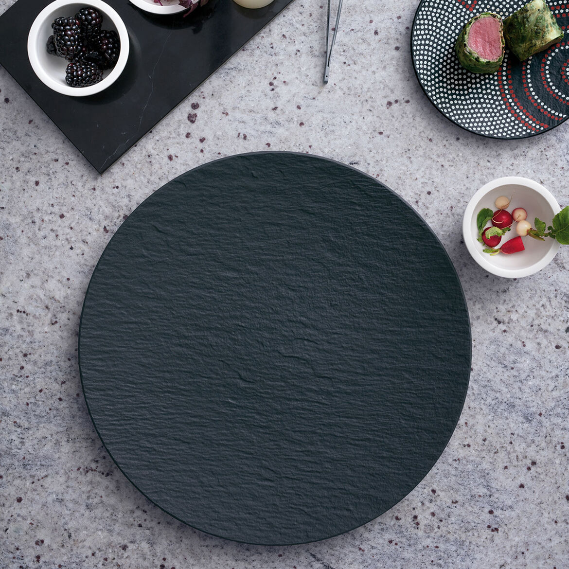 Piatto Gourmet MANUFACTURE ROCK Nero - immagine 2