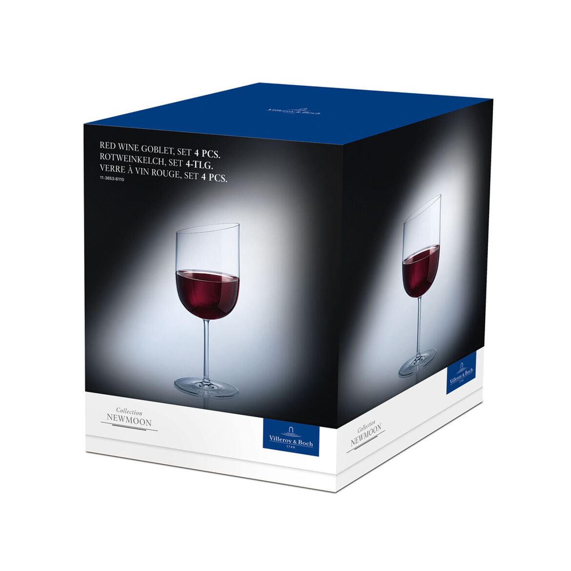 Set 4 Calici Vino Rosso NEW MOON - immagine 5