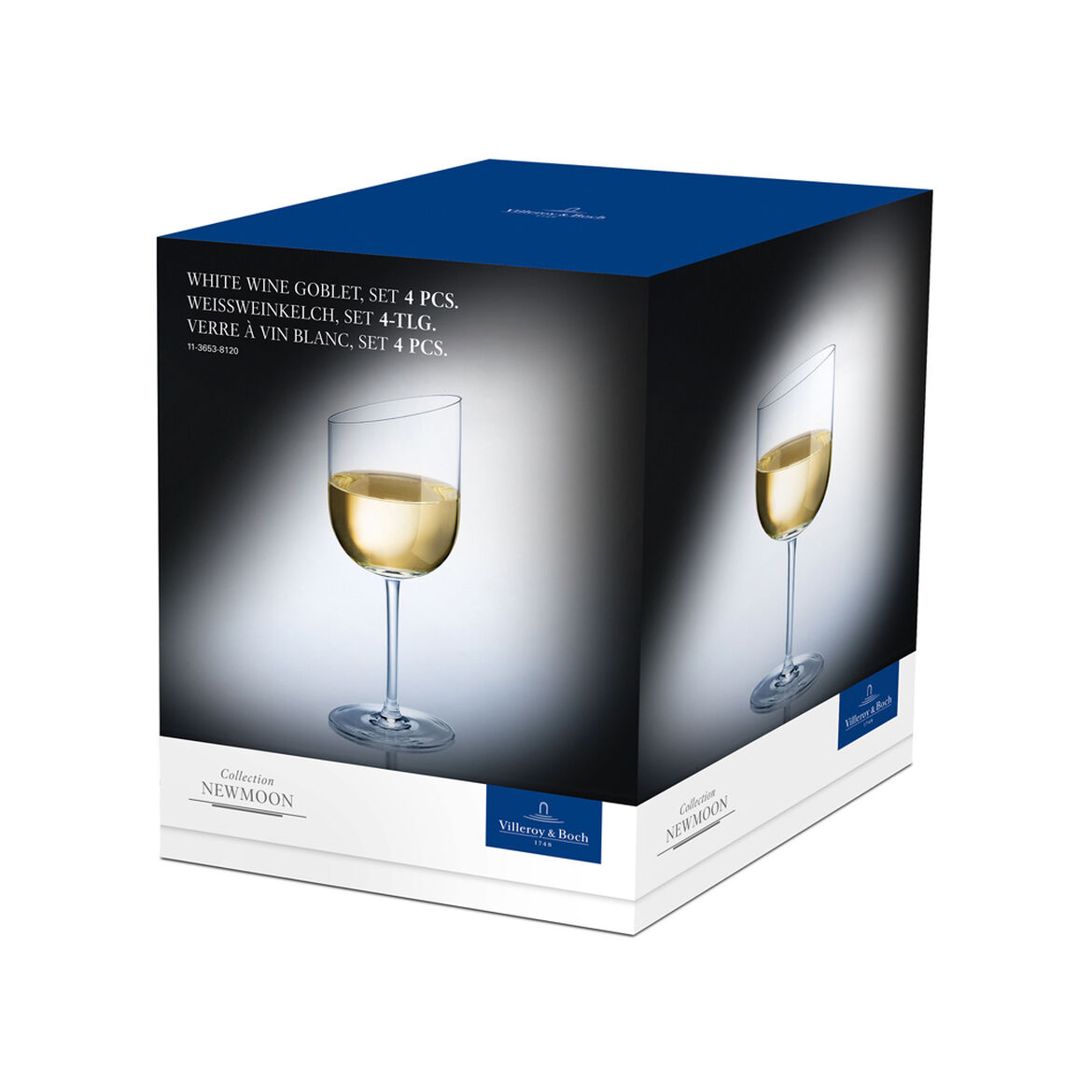 Set 4 Calici Vino Bianco NEW MOON - immagine 5