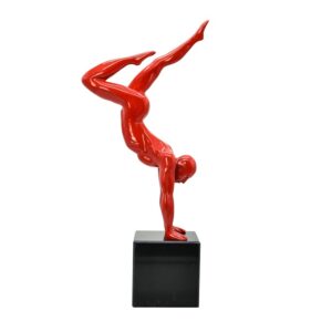 Scultura Acrobatic Red Man